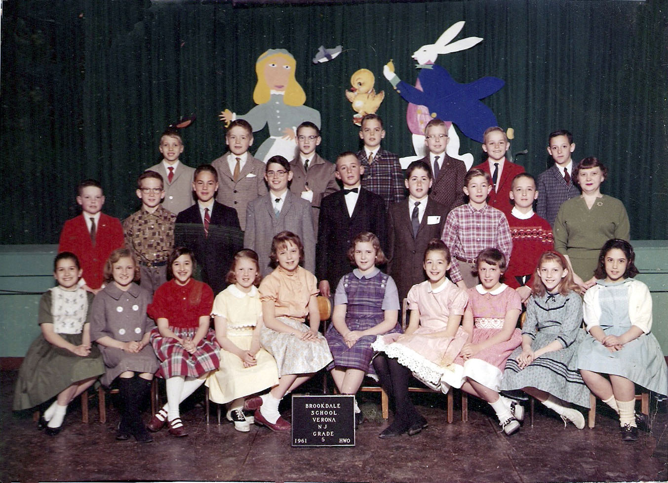 5th Grade, Brookdale Elementary School (1961)